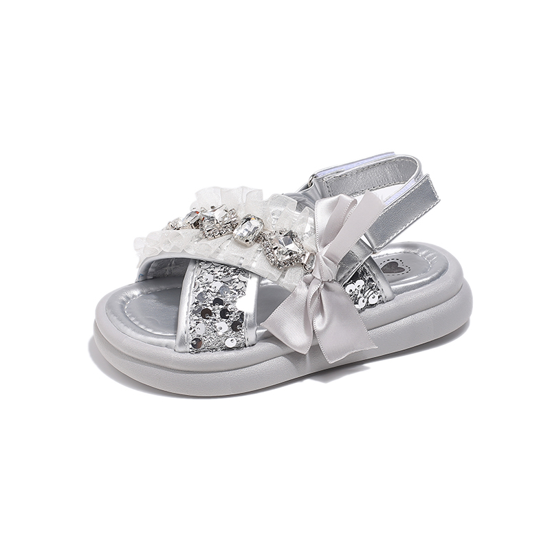 Низкие детские сандалии серебристые детские SHIBU, серебряный
Низкие детские сандалии серебристые детские SHIBU, серебряный