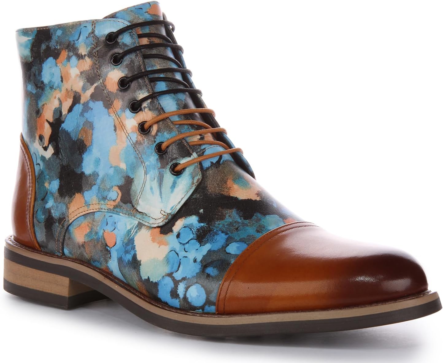 JUSTINREESS ENGLAND Мужские кожаные ботинки Jerry с закрытой шнуровкой и носком оксфорд, коричневый
JUSTINREESS ENGLAND Мужские кожаные ботинки Jerry с закрытой шнуровкой и носком оксфорд, коричневый