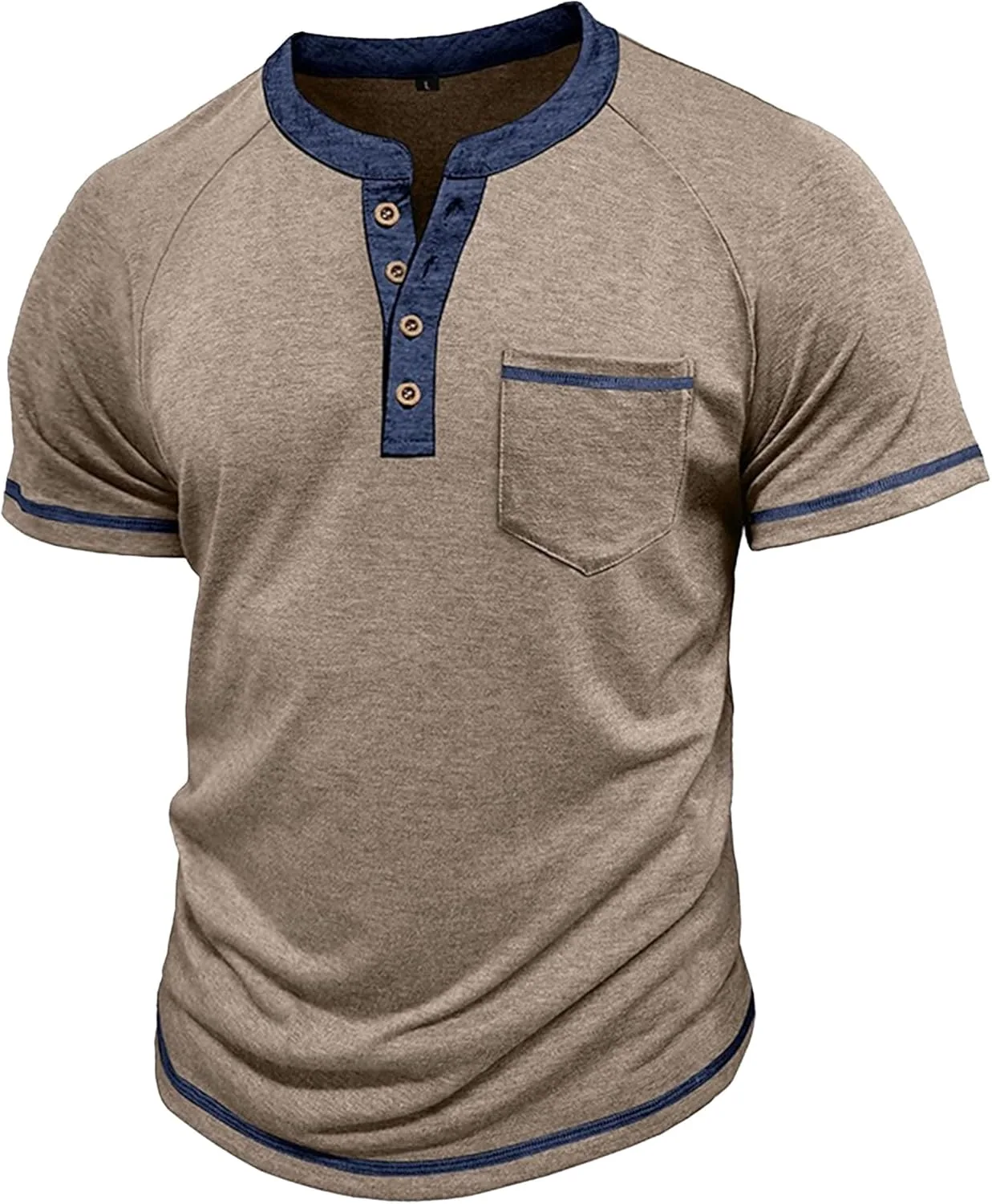 Мужская футболка Henry с коротким рукавом и застежкой на четверть пуговиц Vintage Slim Fit Zylphorix
Мужская футболка Henry с коротким рукавом и застежкой на четверть пуговиц Vintage Slim Fit Zylphorix