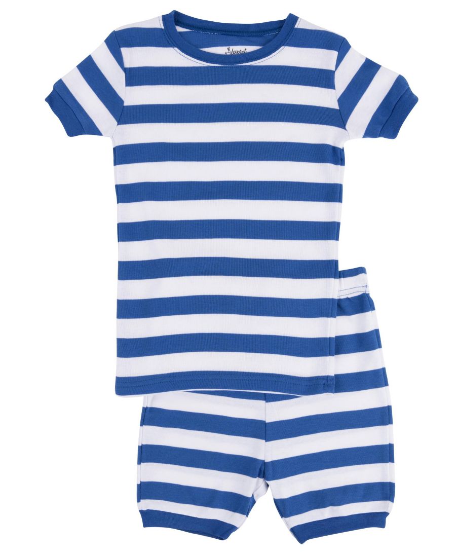 Детская хлопковая двухсекционная праздничная пижама из полосатой ткани с коротким рукавом, состоящая из двух частей Leveret, Blue & white
Детская хлопковая двухсекционная праздничная пижама из полосатой ткани с коротким рукавом, состоящая из двух частей Leveret, Blue & white