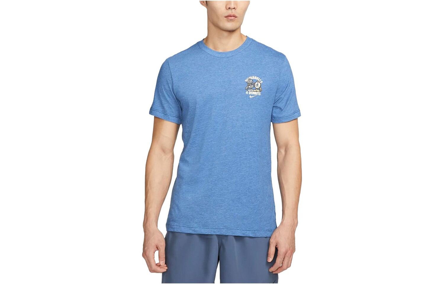 Футболка мужская синяя Nike, синий 
Футболка мужская синяя Nike, синий