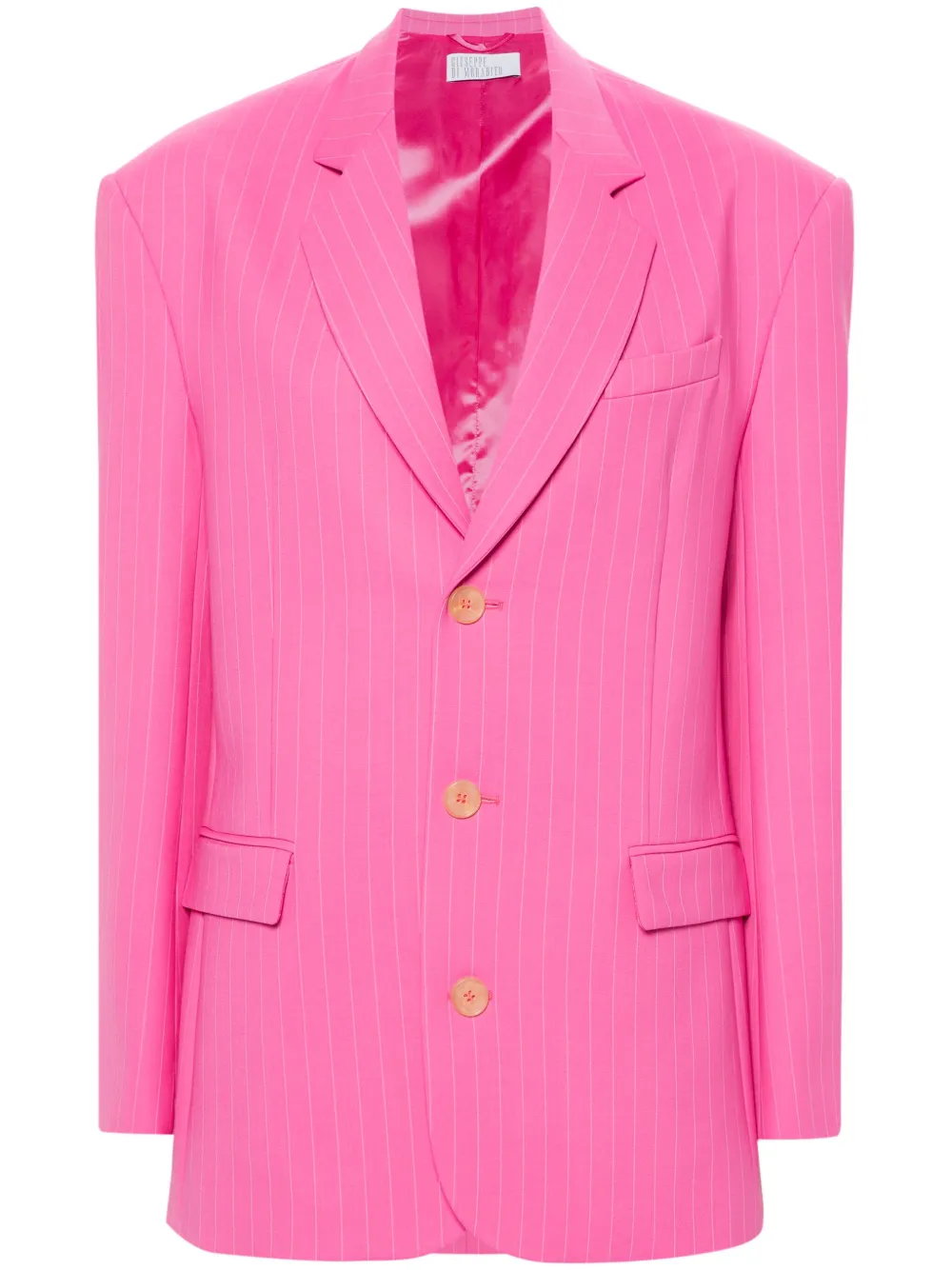 Однобортный пиджак в тонкую полоску Giuseppe Di Morabito, розовый
Однобортный пиджак в тонкую полоску Giuseppe Di Morabito, розовый