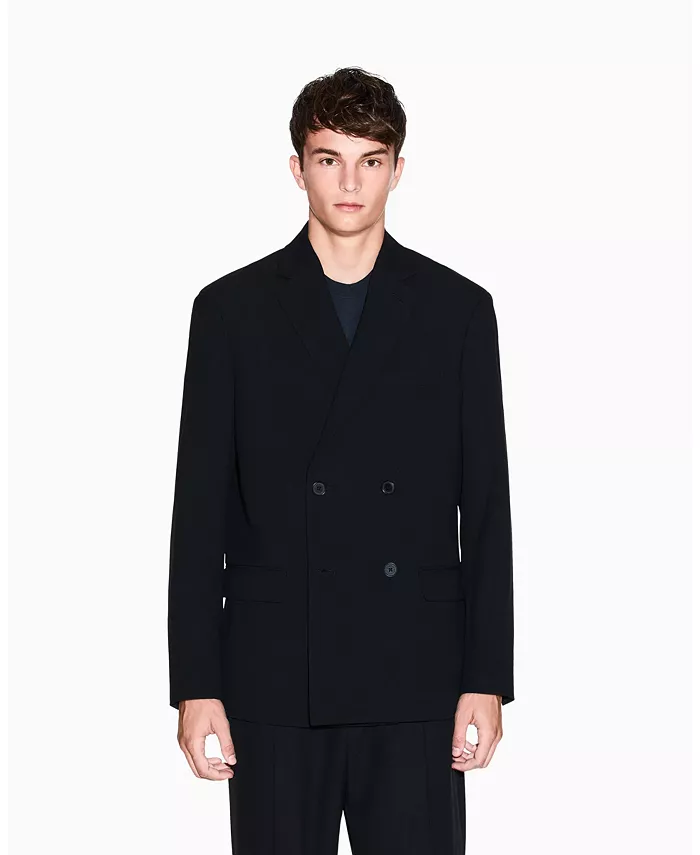 Мужской ночной лаб шерстяной двубортный блейзер A|X Armani Exchange
Мужской ночной лаб шерстяной двубортный блейзер A|X Armani Exchange