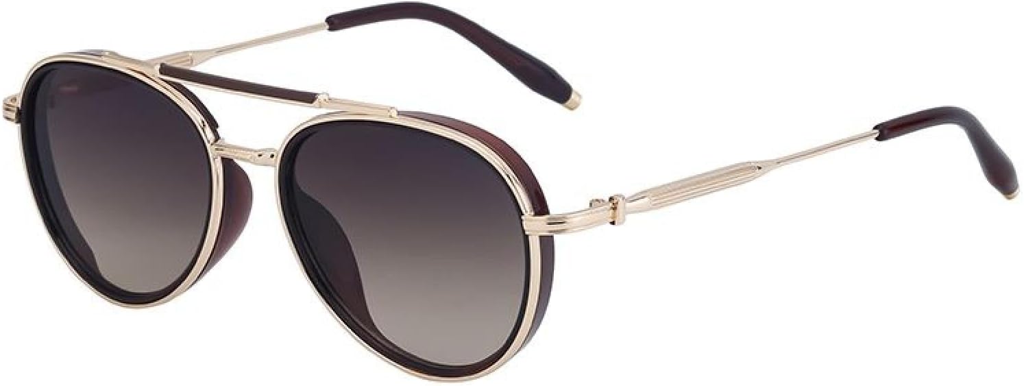 Круглые солнцезащитные очки в стиле стимпанк для мужчин, роскошные овальные очки в винтажном стиле панк с металлической оправой, защита от УФ-излучения UV400 TVTBBVV, C3browngray
Круглые солнцезащитные очки в стиле стимпанк для мужчин, роскошные овальные очки в винтажном стиле панк с металлической оправой, защита от УФ-излучения UV400 TVTBBVV, C3browngray