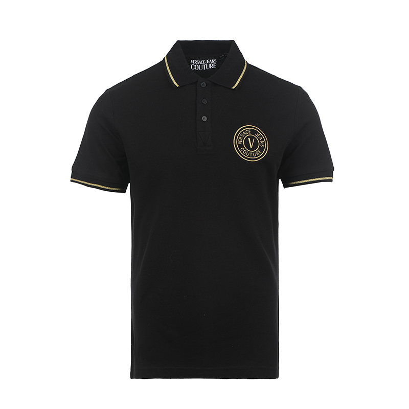 Поло с вышитым логотипом VERSACE JEANS COUTURE, черный
Поло с вышитым логотипом VERSACE JEANS COUTURE, черный