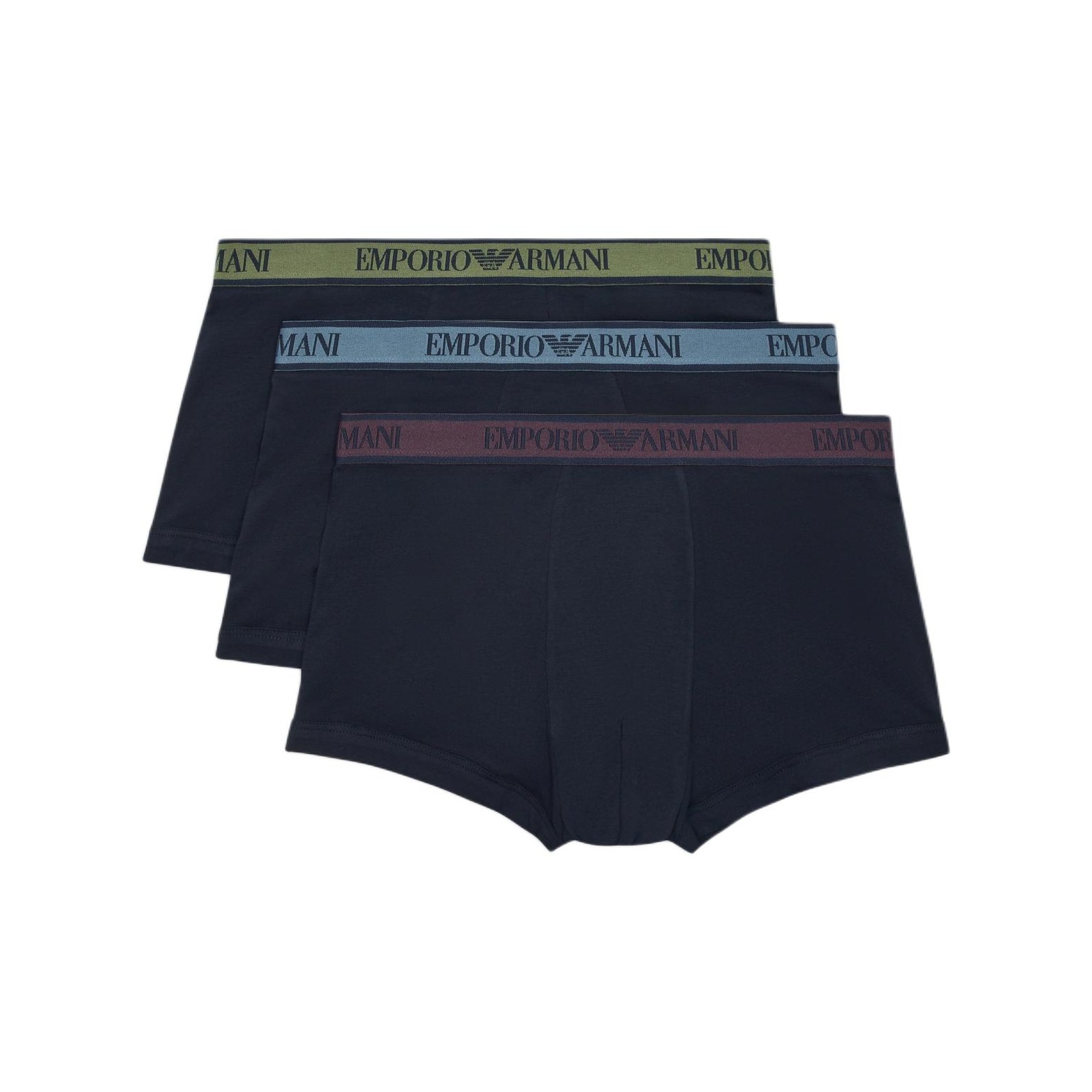 Три боксерских брифов с логотипом Core на поясе EMPORIO ARMANI, синий
Три боксерских брифов с логотипом Core на поясе EMPORIO ARMANI, синий