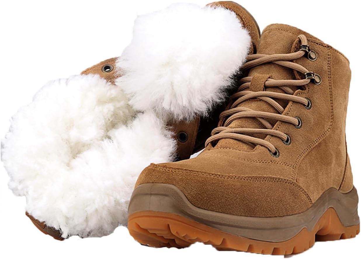 Женские и мужские зимние сапоги DHAEY, удобные, теплые, с меховой подкладкой, на шнуровке, с противоскользящей резиновой подошвой, унисекс, высокие зимние ботинки для холодной погоды и улицы (Цвет: коричневый женский / 5,5 мужской)
Женские и мужские зимние сапоги DHAEY, удобные, теплые, с меховой подкладкой, на шнуровке, с противоскользящей резиновой подошвой, унисекс, высокие зимние ботинки для холодной погоды и улицы (Цвет: коричневый женский / 5,5 мужской)