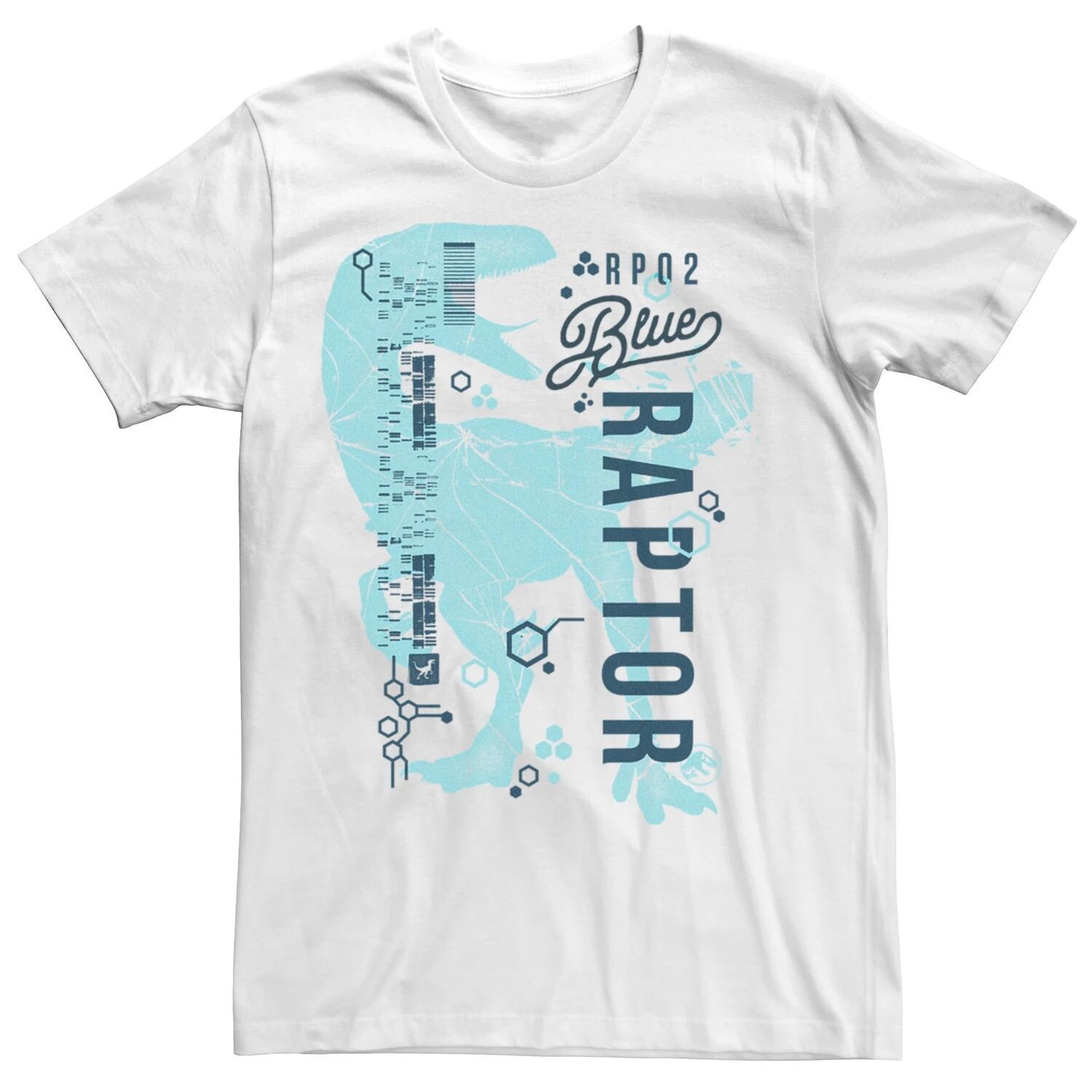 Мужская футболка с кодом ДНК Jurassic World Two Raptor Licensed Character
Мужская футболка с кодом ДНК Jurassic World Two Raptor Licensed Character