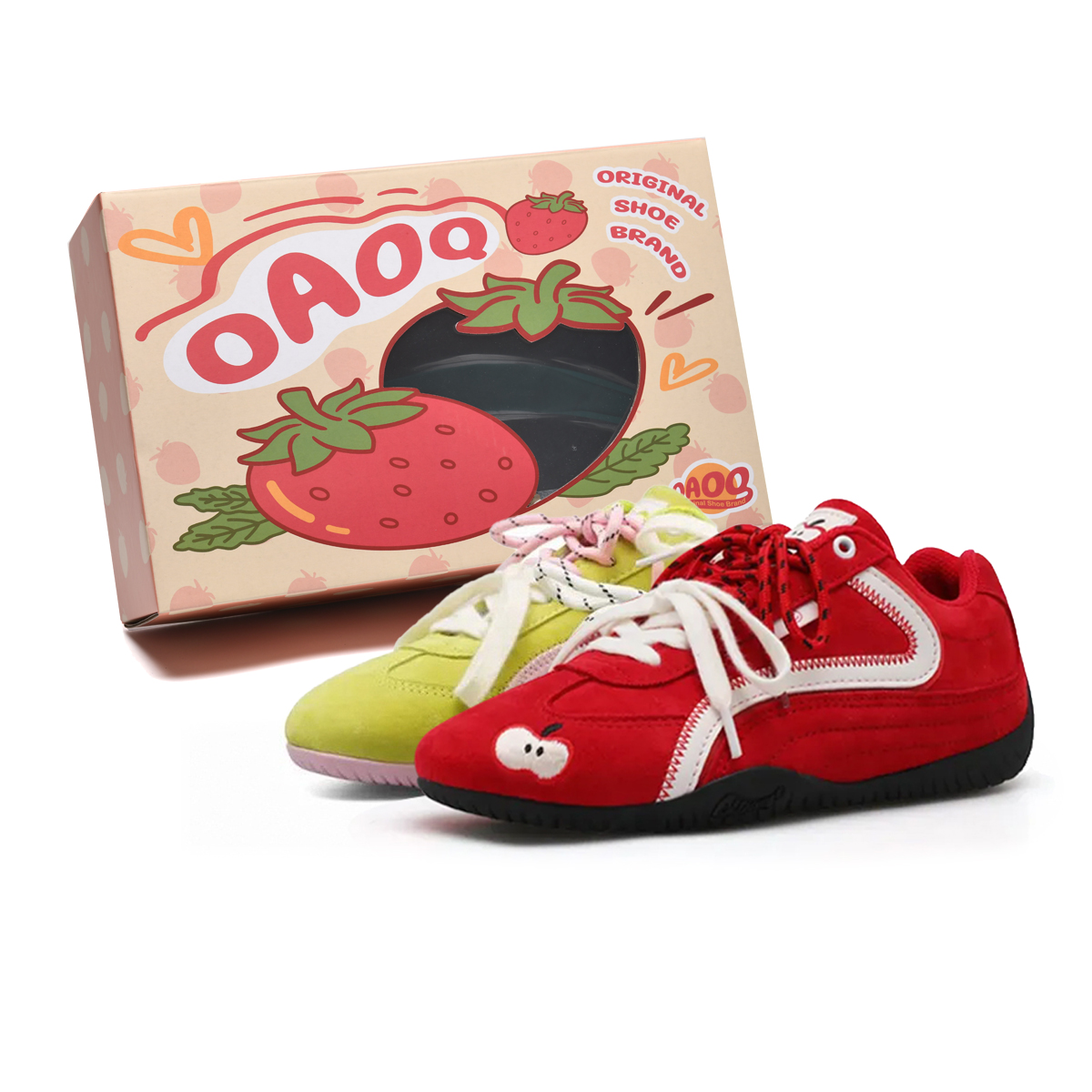 OAOQ Скользоустойчивые износостойкие легкие дышащие лоу-топ скейтбордские кроссовки унисекс красный зеленое яблоко, цвет Red Green Apple
OAOQ Скользоустойчивые износостойкие легкие дышащие лоу-топ скейтбордские кроссовки унисекс красный зеленое яблоко, цвет Red Green Apple