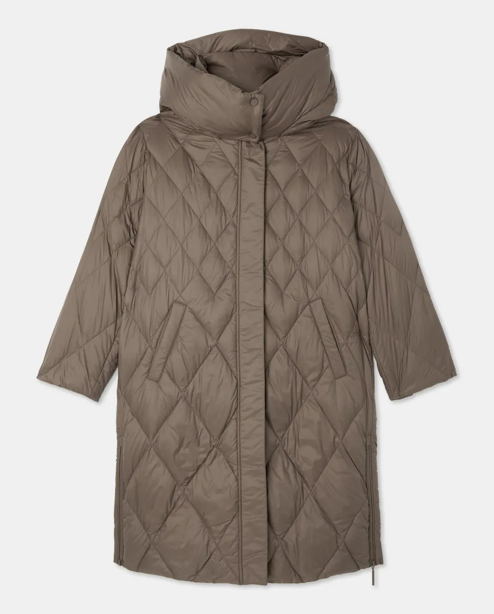 Женский длинный пуховик из перьев Couchel, коричневый
Женский длинный пуховик из перьев Couchel, коричневый