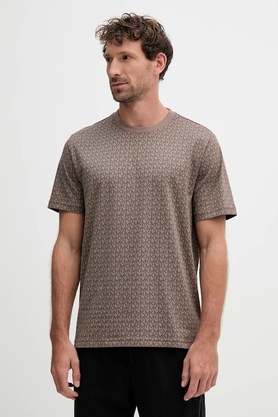 Хлопковая футболка Michael Kors, коричневый
Хлопковая футболка Michael Kors, коричневый