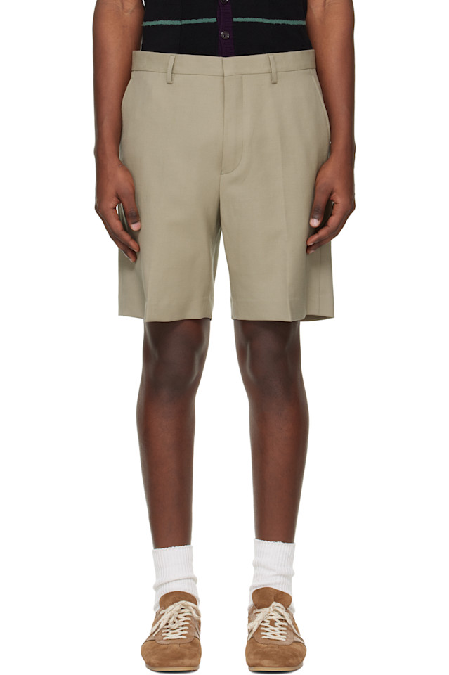 Dries Van Noten Бежевые шерстяные шорты
Dries Van Noten Бежевые шерстяные шорты