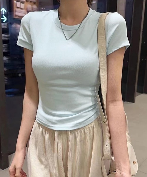 Футболка с коротким рукавом и присборенным боком Miniministore, светло-голубой
Футболка с коротким рукавом и присборенным боком Miniministore, светло-голубой