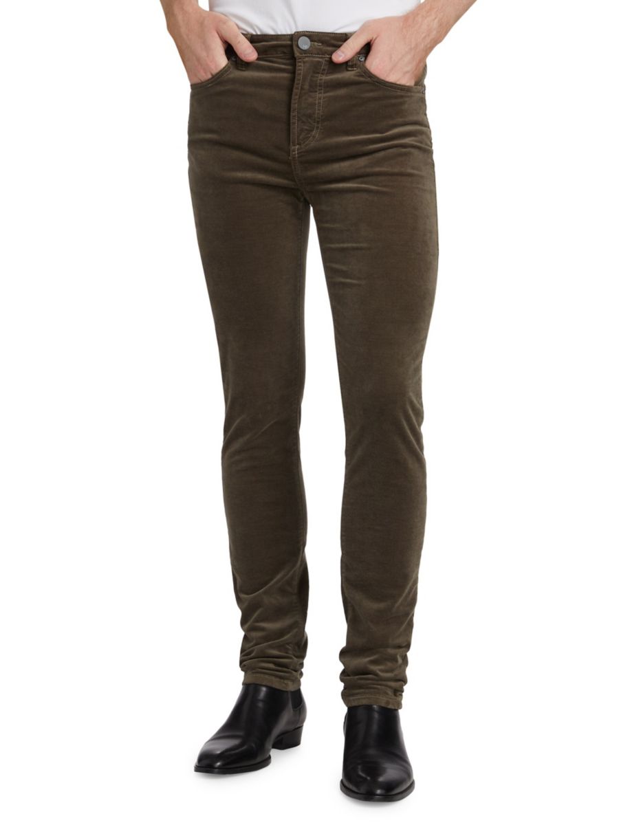 Узкие бархатные брюки Greyson Monfrère, цвет Asphalt 
Узкие бархатные брюки Greyson Monfrère, цвет Asphalt