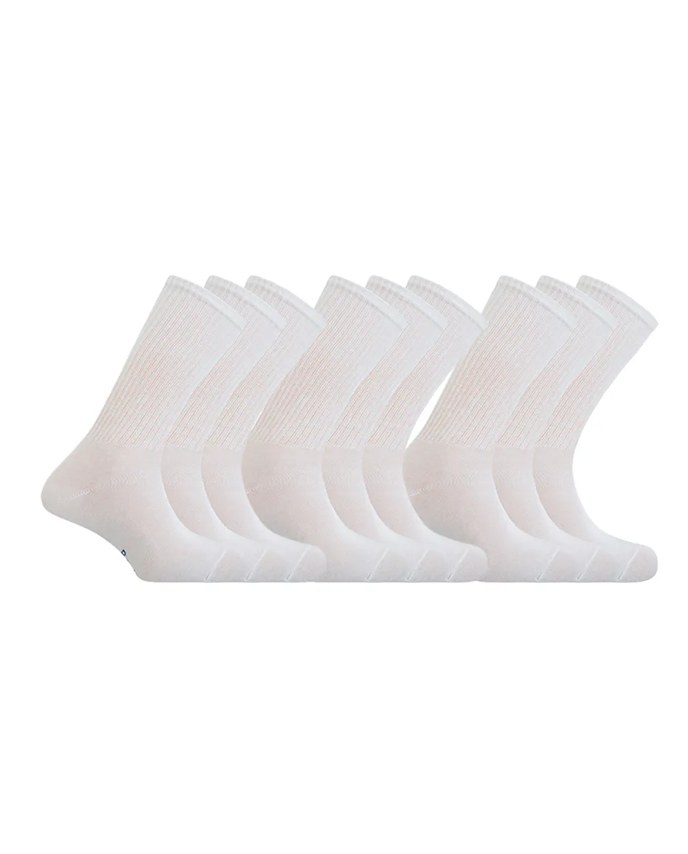 В упаковке 9 пар мужских хлопковых носков белого цвета Punto Blanco, белый
В упаковке 9 пар мужских хлопковых носков белого цвета Punto Blanco, белый