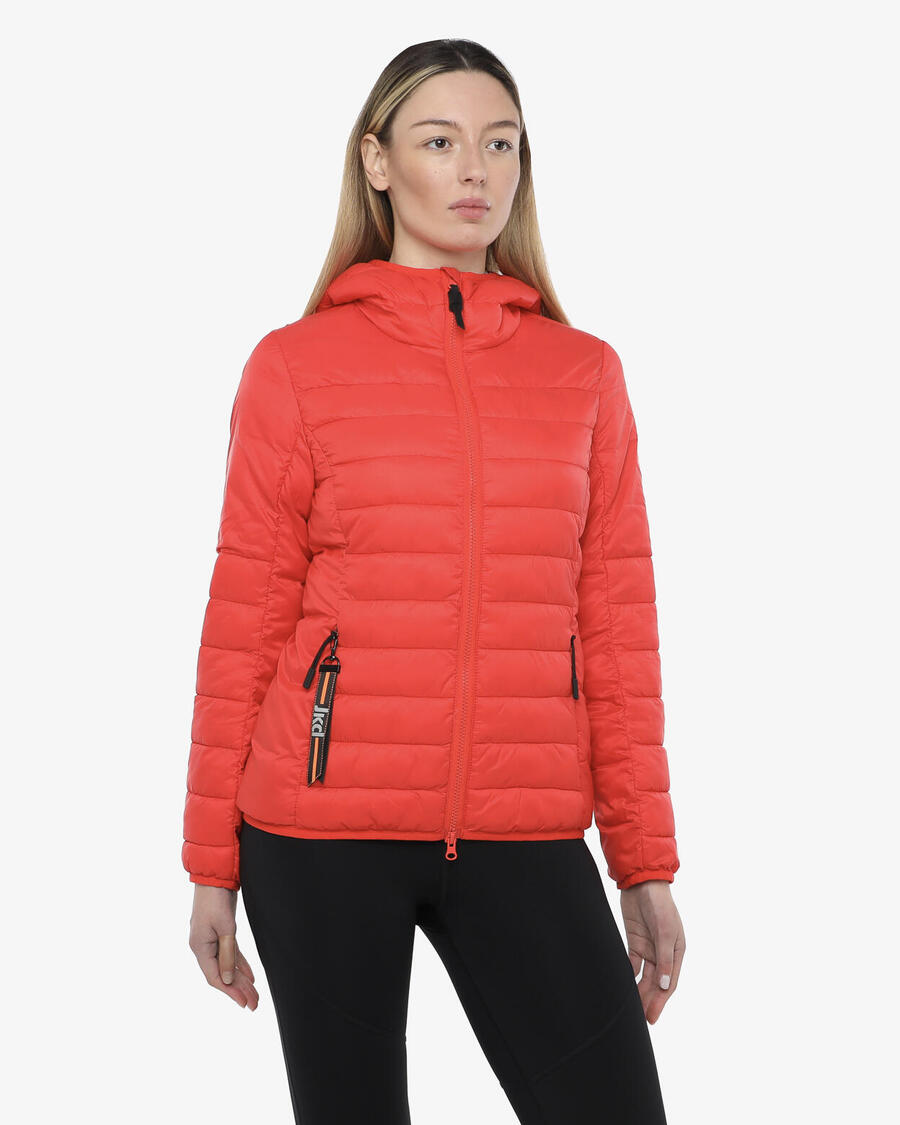 JAKED Женская синтетическая фитнес-куртка кораллового и кремового цвета
JAKED Женская синтетическая фитнес-куртка кораллового и кремового цвета