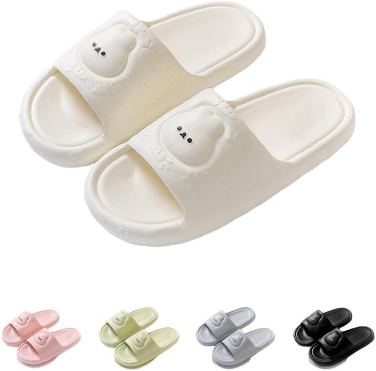 Милые тапочки ALBIVA в виде зайчиков для женщин, летние, мягкая платформа, нескользящие сандалии для дома и улицы, кавайные подарки для женщин и мужчин, белый
Милые тапочки ALBIVA в виде зайчиков для женщин, летние, мягкая платформа, нескользящие сандалии для дома и улицы, кавайные подарки для женщин и мужчин, белый