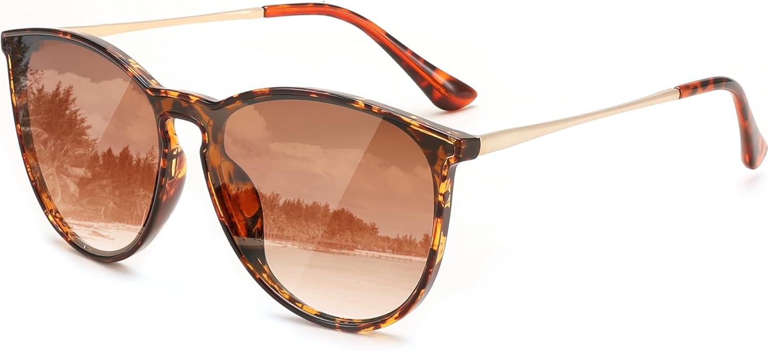 Солнцезащитные очки FEISEDY для женщин и мужчин, ретро, круглые, «кошачий глаз», дизайнерские, с зеркальными линзами и защитой от УФ-излучения, артикул B0210, Leopard - Gradual Tea
Солнцезащитные очки FEISEDY для женщин и мужчин, ретро, круглые, «кошачий глаз», дизайнерские, с зеркальными линзами и защитой от УФ-излучения, артикул B0210, Leopard - Gradual Tea