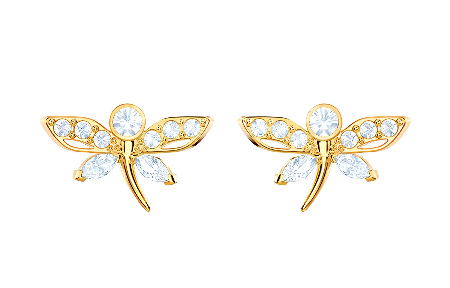 Золотые серьги-гвоздики для женщин Swarovski, золото
Золотые серьги-гвоздики для женщин Swarovski, золото