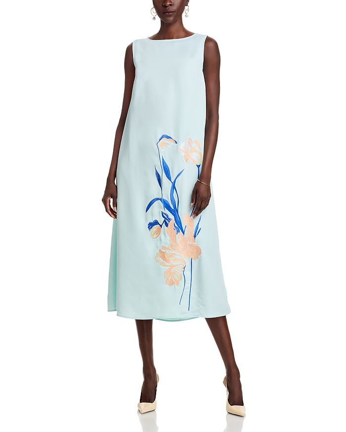 Вышитое платье миди Misook, синий
Вышитое платье миди Misook, синий