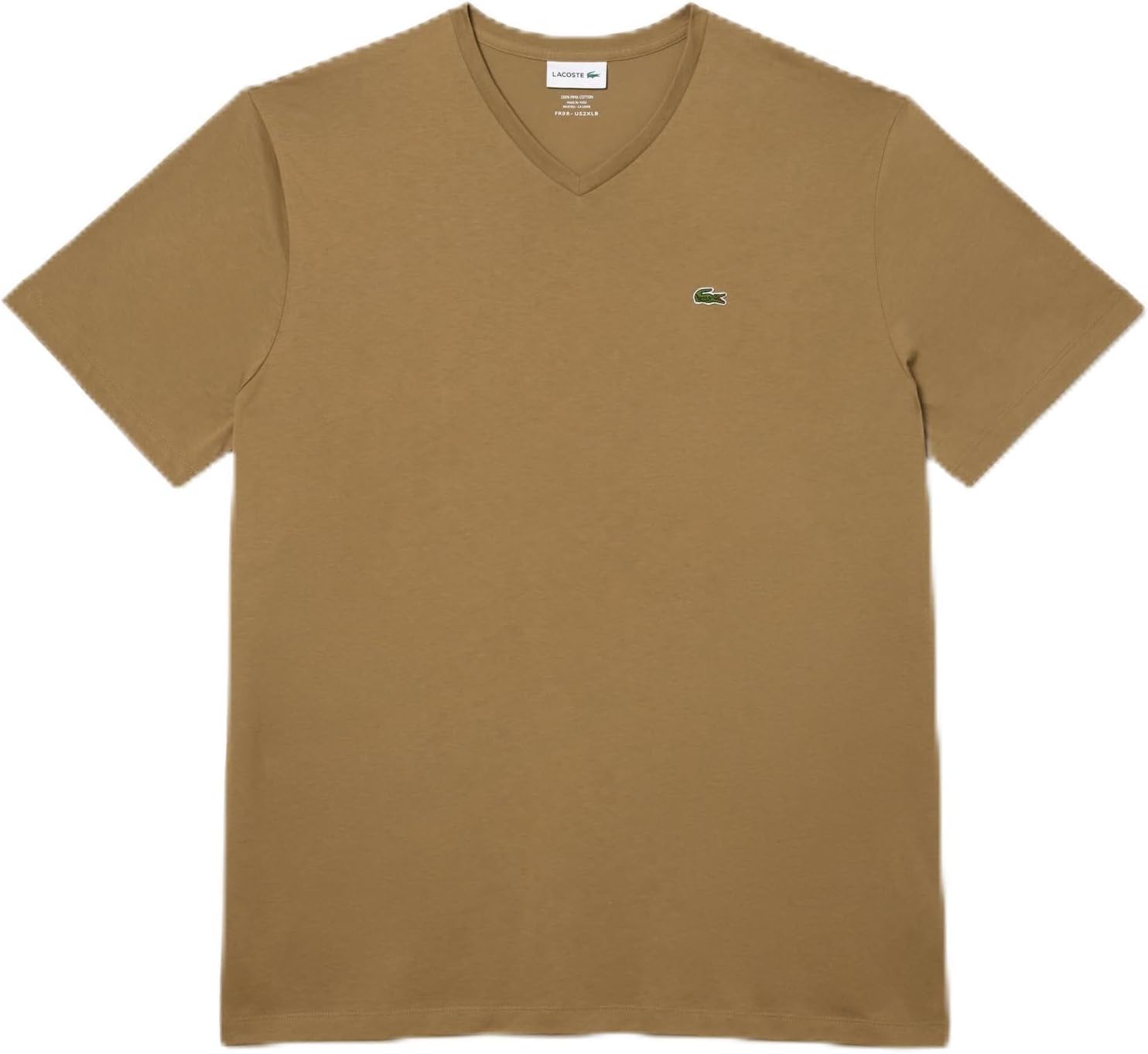 Мужская классическая футболка Lacoste большого размера с V-образным вырезом, коротким рукавом и стандартным кроем., Cookie
Мужская классическая футболка Lacoste большого размера с V-образным вырезом, коротким рукавом и стандартным кроем., Cookie