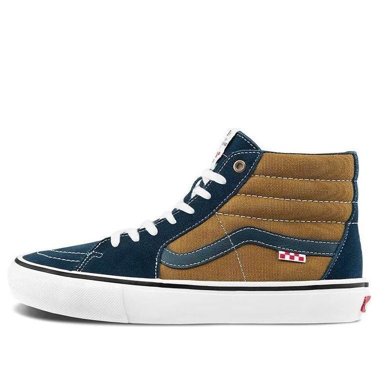 Кеды Vans Dane Reynolds x Skate SK8-HI 'Navy Golden Brown', синий 
Кеды Vans Dane Reynolds x Skate SK8-HI 'Navy Golden Brown', синий