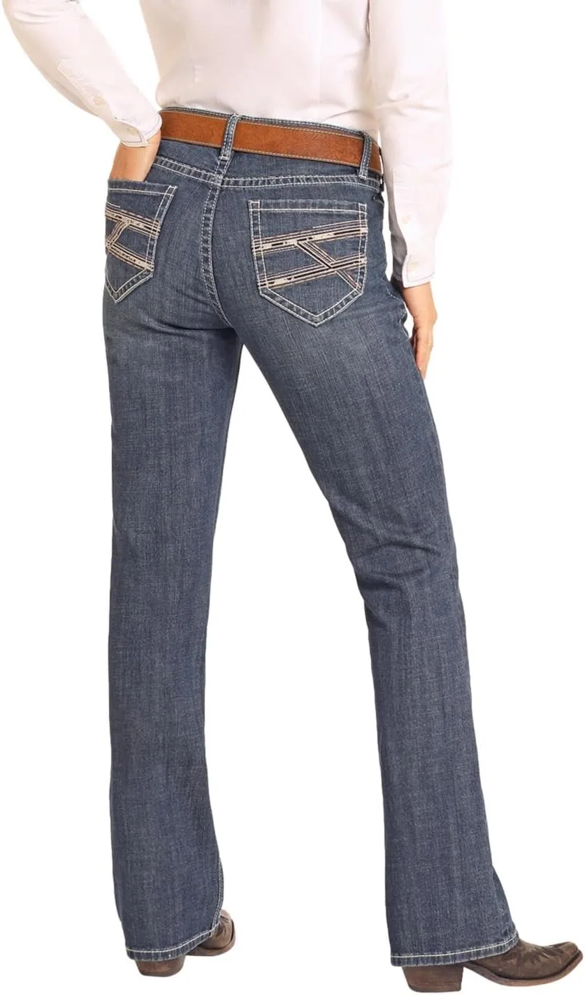 Джинсы Rock & Roll Denim женские Mid Rise с вышивкой
Джинсы Rock & Roll Denim женские Mid Rise с вышивкой