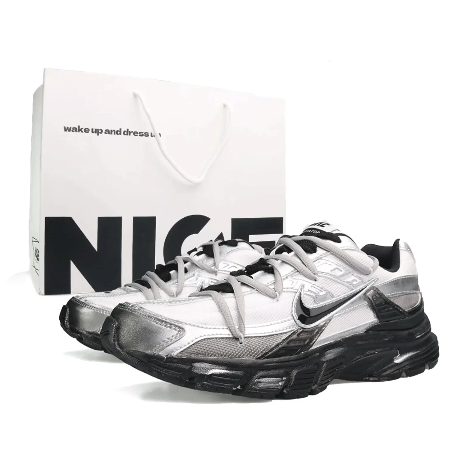 Nike Инициатор Беговые кроссовки Унисекс Низкие Серебристый/Черный - Серебряная Луна Черный (Специальная Покупочная Сумка), цвет Silver Moon Black (Special Shopping Bag)
Nike Инициатор Беговые кроссовки Унисекс Низкие Серебристый/Черный - Серебряная Луна Черный (Специальная Покупочная Сумка), цвет Silver Moon Black (Special Shopping Bag)