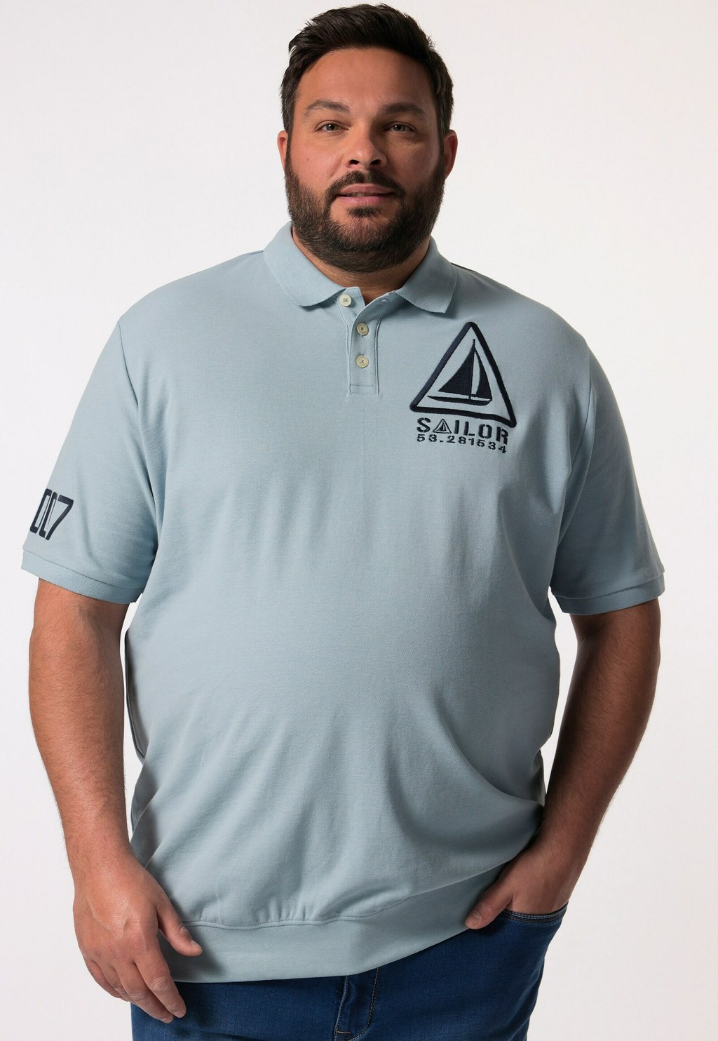 Поло BAUCHFIT HALBARM PRINTS Men Plus, светло-голубой
Поло BAUCHFIT HALBARM PRINTS Men Plus, светло-голубой