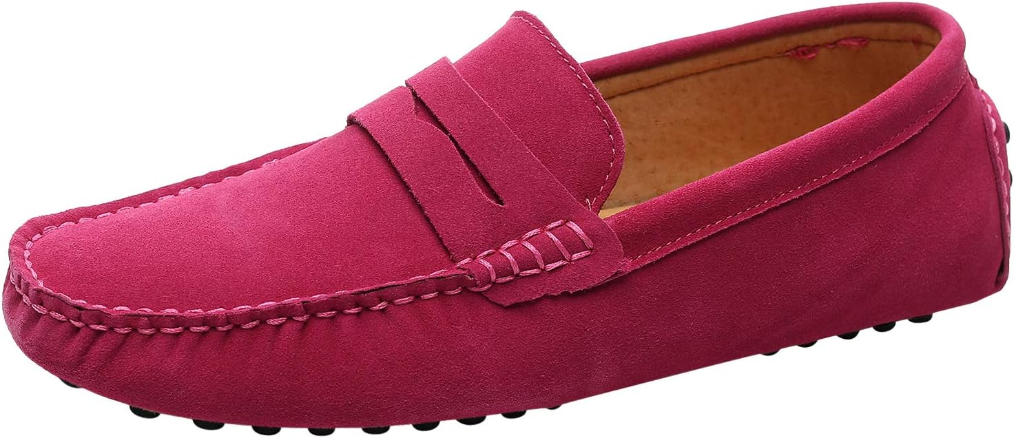 Мужские замшевые кожаные лоферы ANUFER, удобные мокасины, фуксия
Мужские замшевые кожаные лоферы ANUFER, удобные мокасины, фуксия