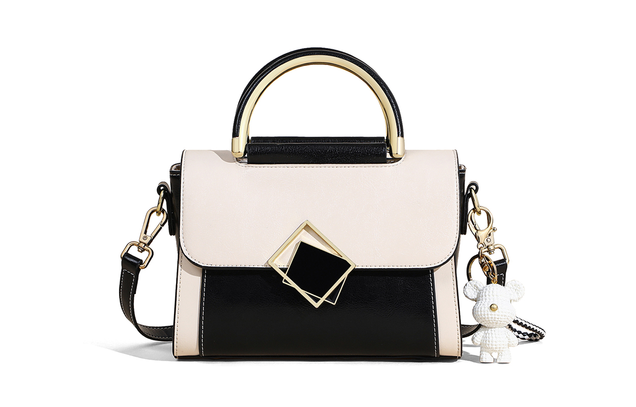 COMELY Женская кожаная сумка через плечо разноцветная, Black & White
COMELY Женская кожаная сумка через плечо разноцветная, Black & White