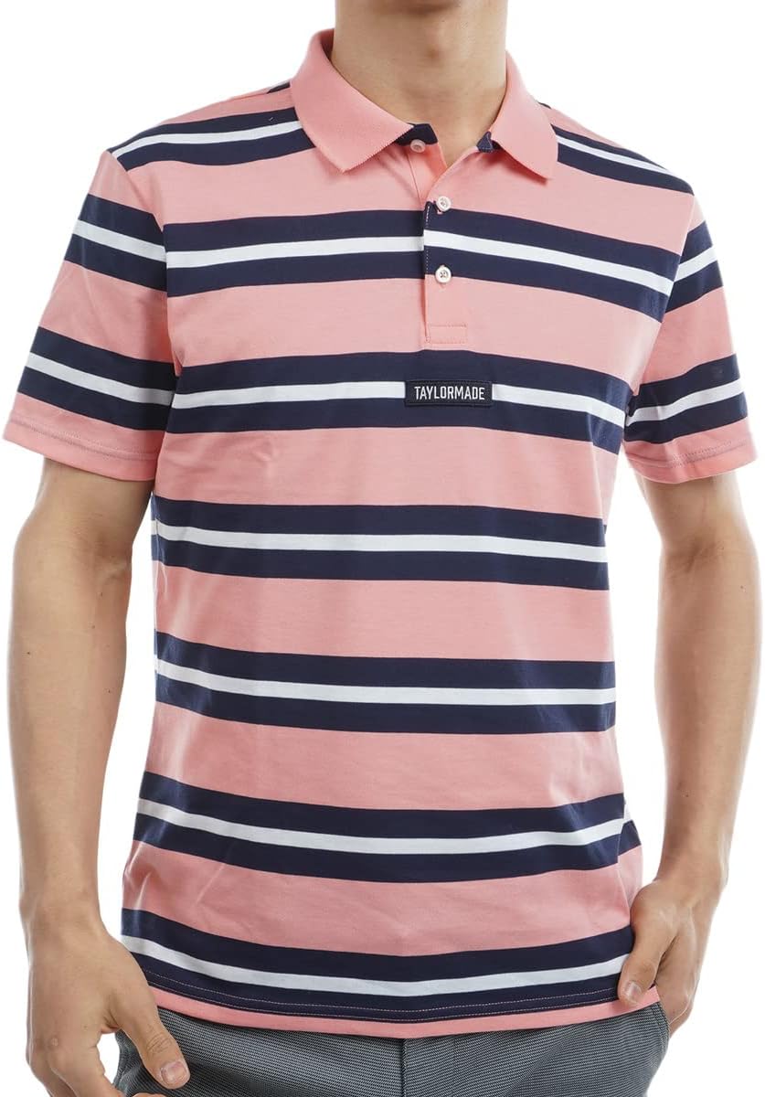 Мужская рубашка для гольфа TaylorMade, поло с короткими рукавами и каймой из окрашенной пряжи, розовый
Мужская рубашка для гольфа TaylorMade, поло с короткими рукавами и каймой из окрашенной пряжи, розовый