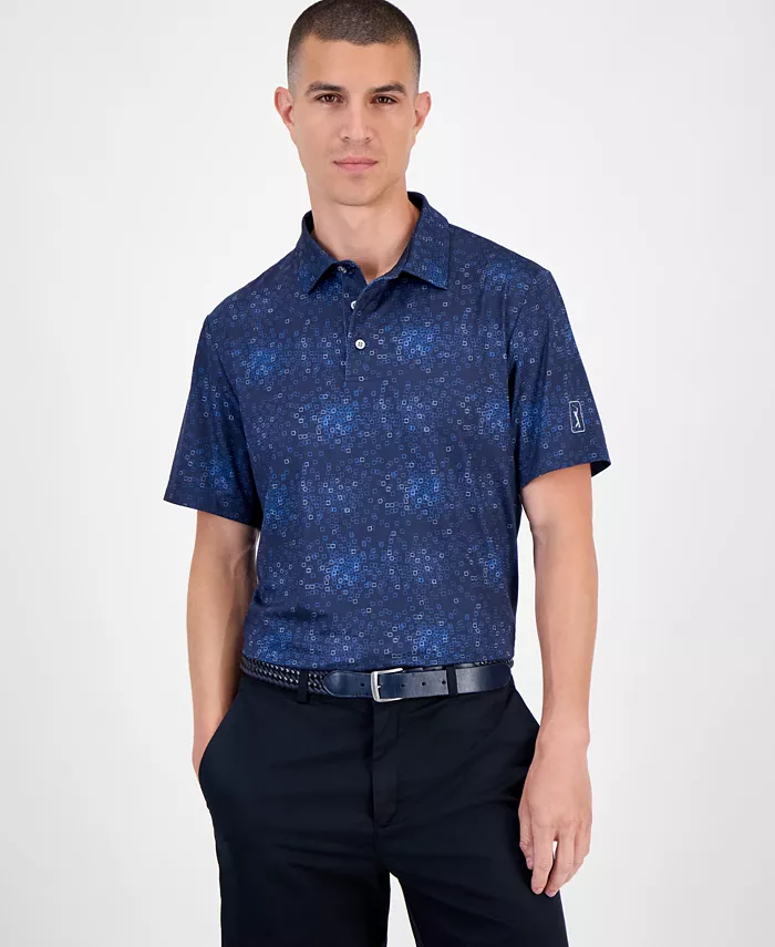 Мужская поло с геометрическим принтом Pga Tour, синий
Мужская поло с геометрическим принтом Pga Tour, синий