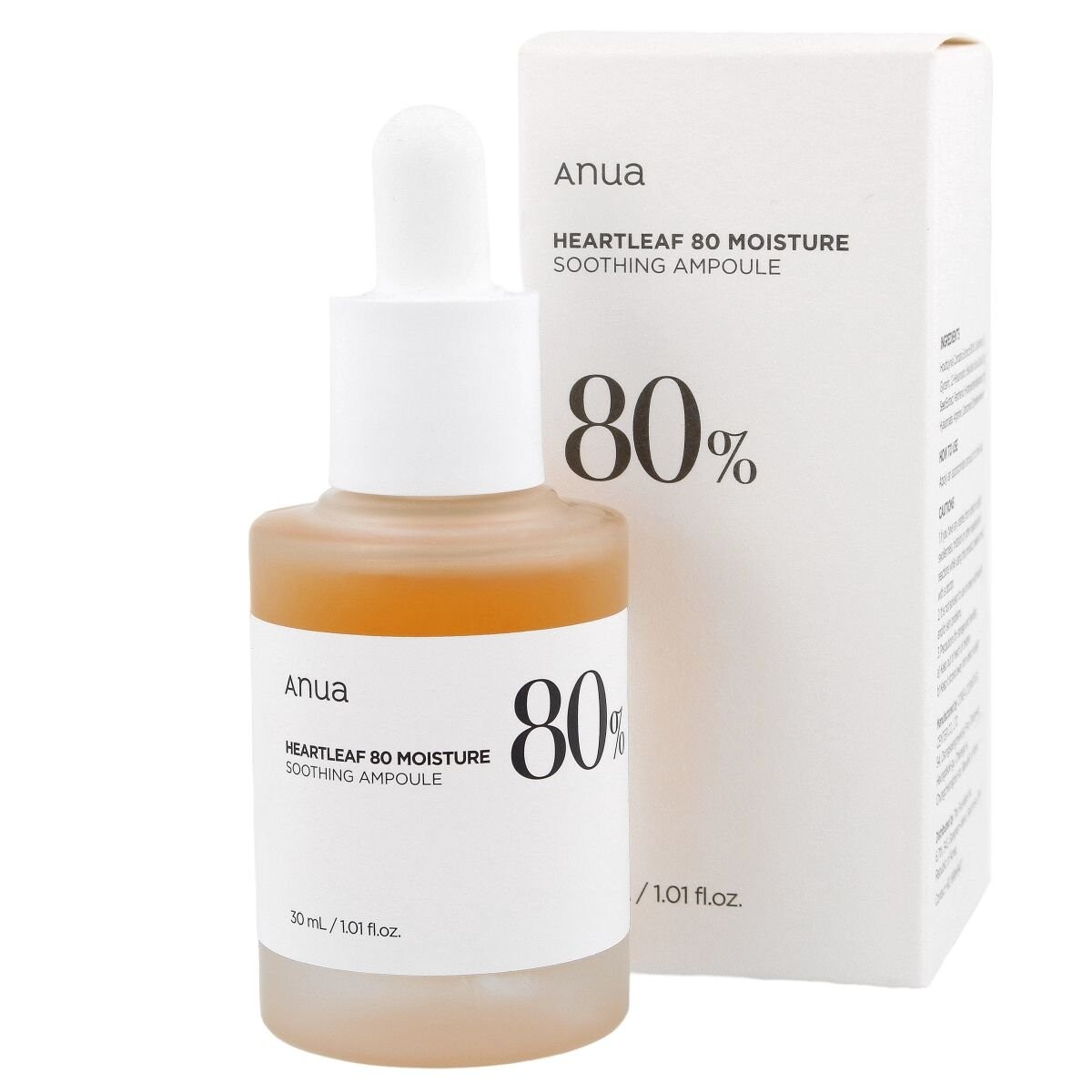 Anua Heartleaf 80% Ampoule, Сыворотка для лица, 30 мл
Anua Heartleaf 80% Ampoule, Сыворотка для лица, 30 мл