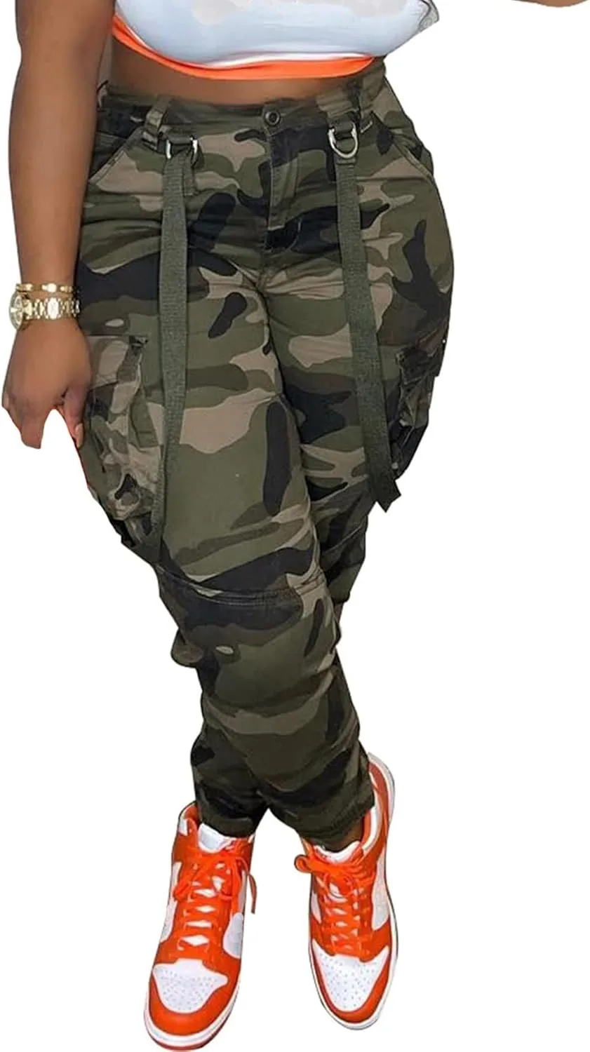 Женские камуфляжные карго-штаны high waist baggy
Женские камуфляжные карго-штаны high waist baggy