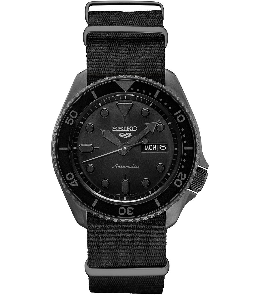 Мужские часы Seiko 5 Sports автоматические с черным нейлоновым ремешком Seiko, черный
Мужские часы Seiko 5 Sports автоматические с черным нейлоновым ремешком Seiko, черный