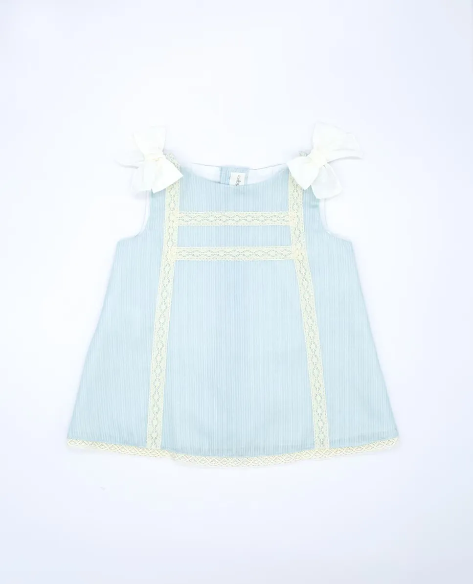 Платье для девочки из хлопка с кружевом Fina Ejerique, светло-голубой
Платье для девочки из хлопка с кружевом Fina Ejerique, светло-голубой