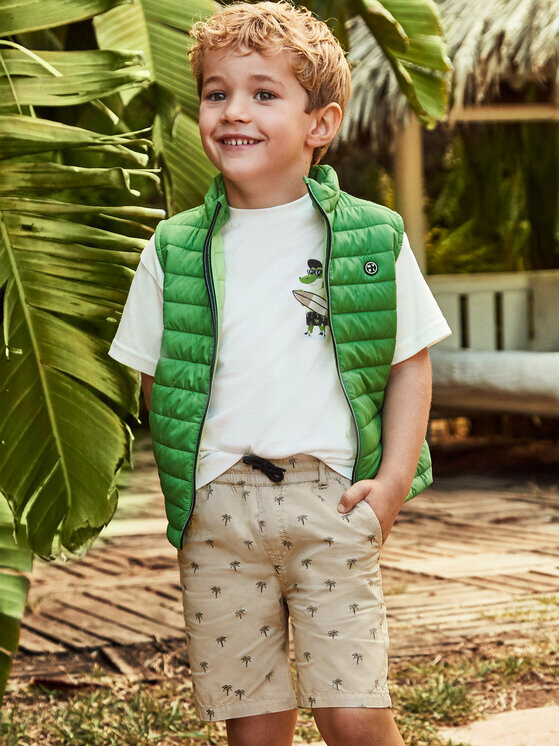 Тканевые шорты стандартного кроя Mayoral, бежевый
Тканевые шорты стандартного кроя Mayoral, бежевый