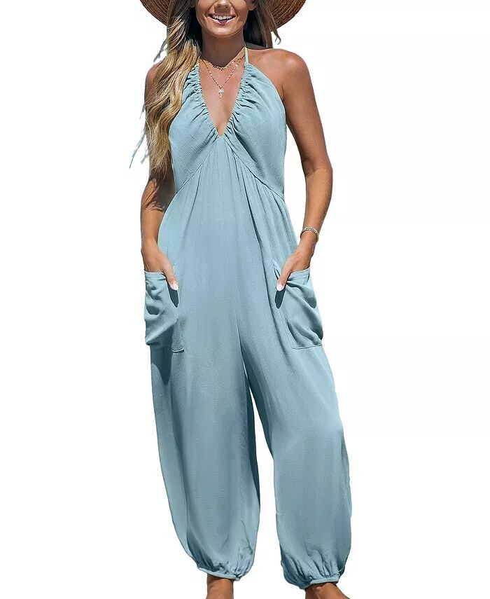 Женский комбинезон для бега с глубоким вырезом и бретельками CUPSHE, синий
Женский комбинезон для бега с глубоким вырезом и бретельками CUPSHE, синий