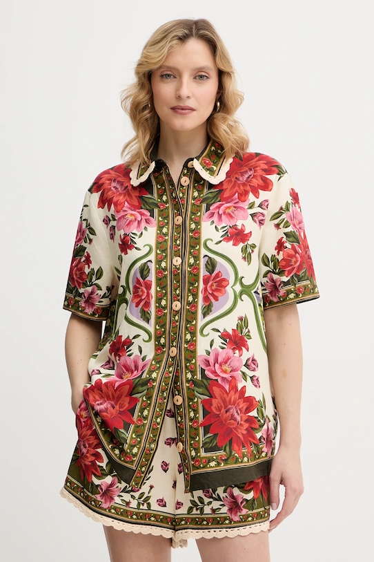 Рубашка с добавлением льна Farm Rio, бежевый
Рубашка с добавлением льна Farm Rio, бежевый