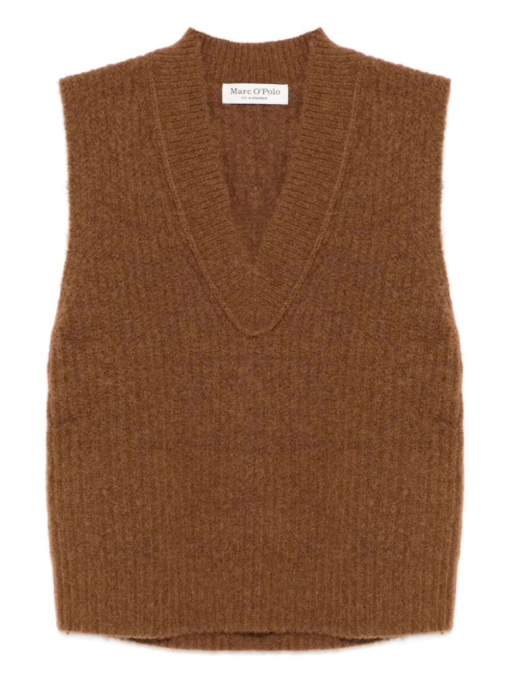 Топ из смесовой шерсти с V-образным вырезом Marc O'Polo, коричневый
Топ из смесовой шерсти с V-образным вырезом Marc O'Polo, коричневый