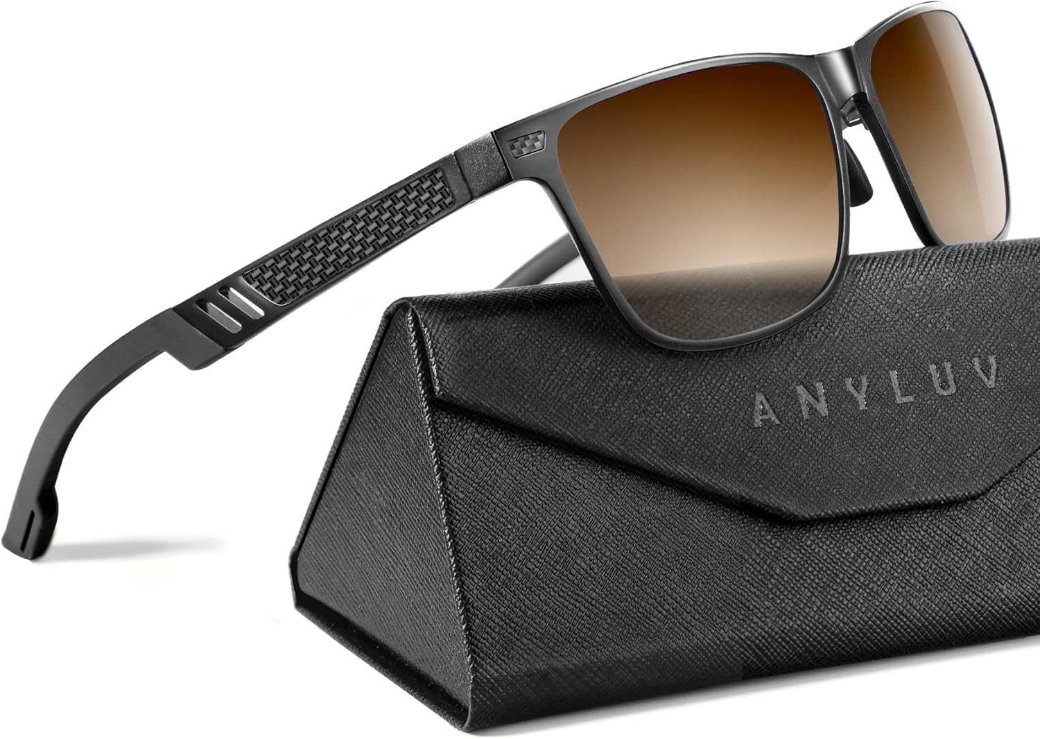 Поляризованные солнцезащитные очки ANYLUV для мужчин, прямоугольная классическая оправа из алюминия и магния, солнцезащитные очки для мужчин с защитой от УФ-излучения, C10 Black/Gradient Brown
Поляризованные солнцезащитные очки ANYLUV для мужчин, прямоугольная классическая оправа из алюминия и магния, солнцезащитные очки для мужчин с защитой от УФ-излучения, C10 Black/Gradient Brown