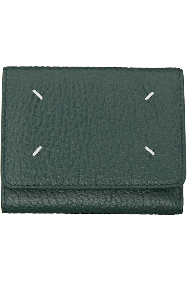 Maison Margiela Зеленый кошелек с четырьмя стежками
Maison Margiela Зеленый кошелек с четырьмя стежками