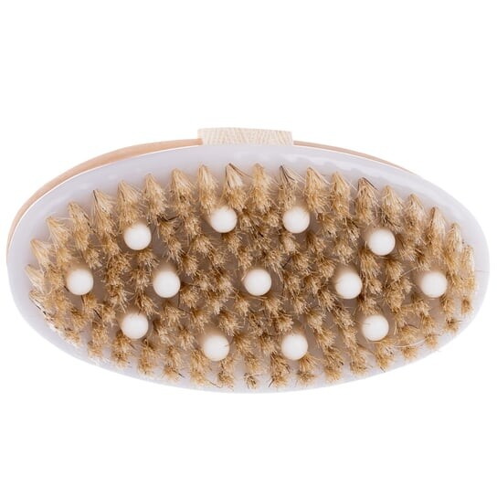 Овальная массажная щетка с щетиной и шариками, стимулирует кровообращение, расслабляет, для сухого использования, уменьшает целлюлит., Lewer
Овальная массажная щетка с щетиной и шариками, стимулирует кровообращение, расслабляет, для сухого использования, уменьшает целлюлит., Lewer