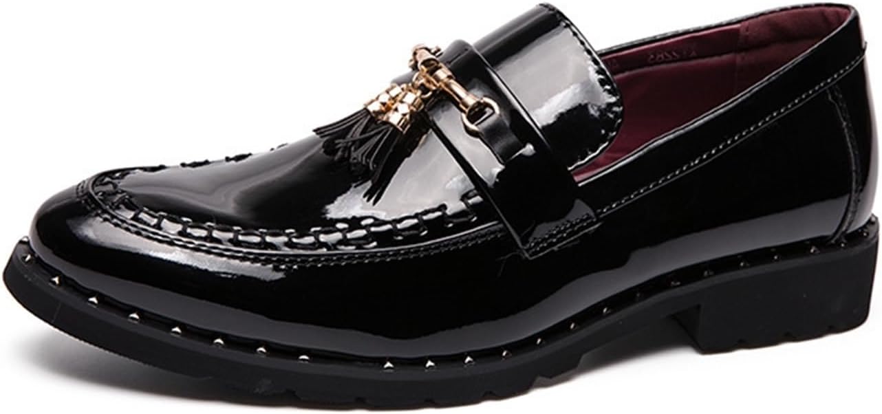 Мужские лоферы из лакированной кожи с кисточками, без шнурков, туфли на утолщенной подошве с модным заостренным носком, повседневные, формальные и деловые туфли для мужчин Generic, черный
Мужские лоферы из лакированной кожи с кисточками, без шнурков, туфли на утолщенной подошве с модным заостренным носком, повседневные, формальные и деловые туфли для мужчин Generic, черный