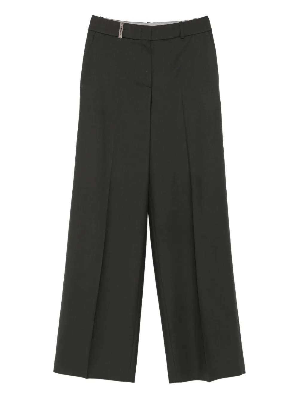 Широкие брюки с завышенной талией Peserico, серый 
Широкие брюки с завышенной талией Peserico, серый