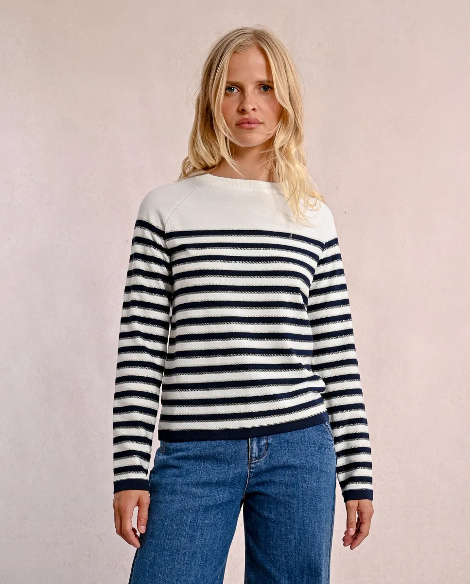 Женский свитер с длинными рукавами и полосатым принтом Molly Bracken, белый
Женский свитер с длинными рукавами и полосатым принтом Molly Bracken, белый