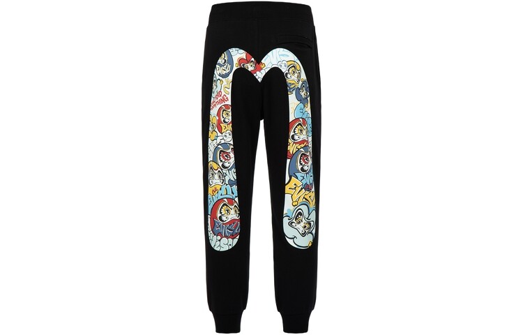 Трикотажные спортивные штаны мужские черные Evisu, черный
Трикотажные спортивные штаны мужские черные Evisu, черный