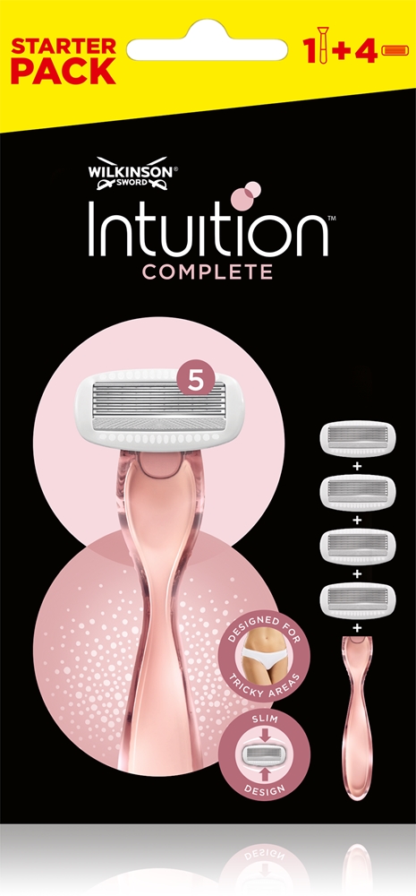 Бритва Intuition в комплекте + сменные головки 4 шт. Wilkinson Sword
Бритва Intuition в комплекте + сменные головки 4 шт. Wilkinson Sword