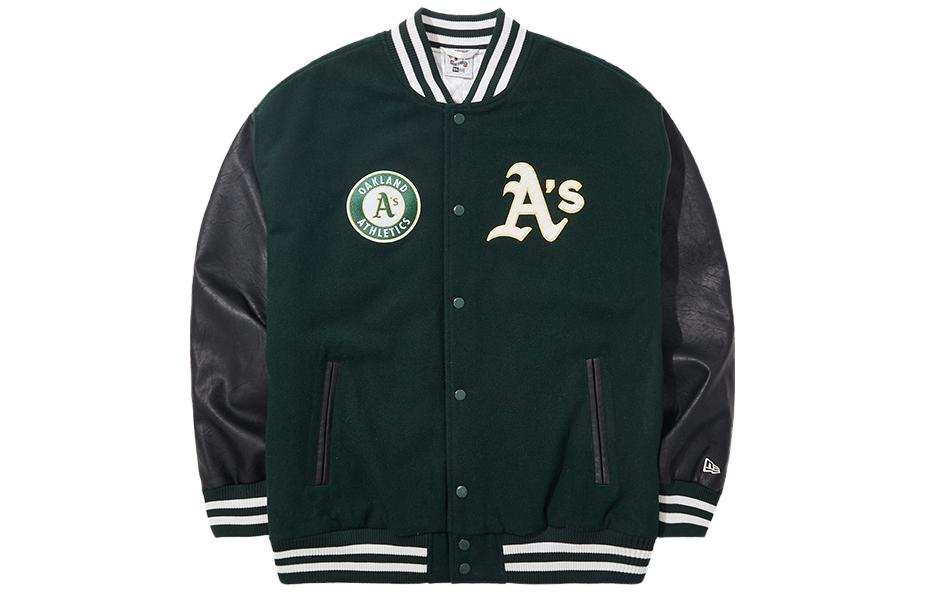 New Era Бейсбольная куртка унисекс темно-зеленая, Dark Green
New Era Бейсбольная куртка унисекс темно-зеленая, Dark Green